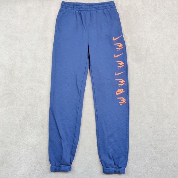 Nike 3Brand Russell Wilson Kids XL Blue Orange Graphic Sweatpants Joggers Sporty — photo 2